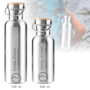 CNT 0.5L SS Bamboo Cap Water Bottle - Paslanmaz Çelik Matara için detaylar